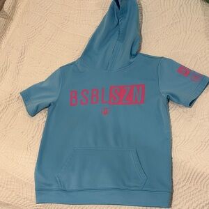 Baseball Lifestyle 101 Kids Blue Hoodie